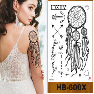 Tatuajes Temporales Impermeables de <span class=keywords><strong>Media</strong></span> Manga para <span class=keywords><strong>Hombre</strong></span> y Mujer, Diseño Ecológico de Xfashion, Adhesivo de Tatuaje de Manga Personalizable - Product Image 6