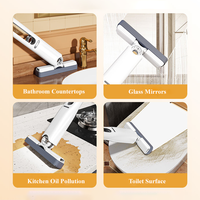 Mini serpillière auto-essoreuse rapide et portable pour petits espaces, salles de bain, cuisines, vaisselle, bureaux et surfaces en verre