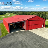Hangar d'avion préfabriqué en structure métallique à installation facile NAVE METALICA Bâtiment de stockage commercial en métal