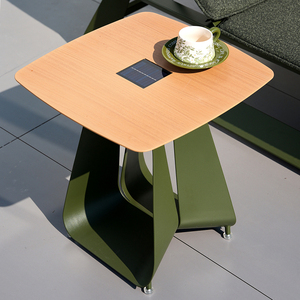 Luxury Modern Teak Aluminum <b>Outdoor</b> Set-<b>waterproof</b> Weather Resistant Eco-friendly High-density Foam <b>Cushions</b> Garden Ld201sf - Product Image 2