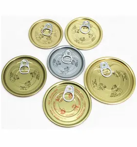 TFS Easy Open Peel Off End Tapas transparentes de hojalata Metal redondo 307 401 83mm 99mm Latas al por mayor para envasado de alimentos