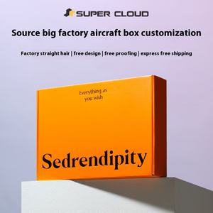 Caja de correo de envío corrugado personalizado caja de regalo de papel para ropa cosmética impresa con manejo cajas de embalaje con logotipo personalizado - Product Image 2