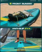 Planche de paddle gonflable OEM en gros 11'*34"*6" avec siège de kayak de pêche pour le surf et le dropshipping