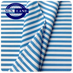 Camiseta <span class=keywords><strong>de</strong></span> Golf Deportiva Elástica para Hombre Joven, Fabricada en China, 88% Poliéster, 12% Elastano, Tejido <span class=keywords><strong>de</strong></span> Punto Liso a Rayas - Product Image 4