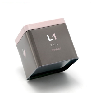 Boîtes à thé empilables, larges boîtes à thé carrées, noires et métalliques, emballage, vente en gros, 20 pièces - Product Image 1