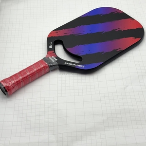 Diseño rojo Air Dynamics Advanced Pickleball Paddle 16mm fibra de carbono panal núcleo termoformado sin marco Edgeless portátil - Product Image 5