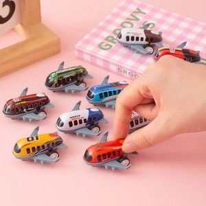 Mini Alloy Pullback Airplane Toy Model For Children 4-6 Years Old Cartoon Design Plastic Material - Product Image 1