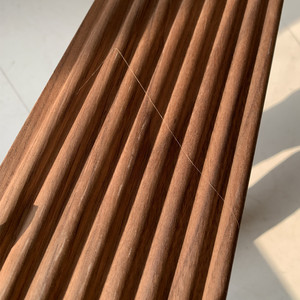 Panneau de Grillage Décoratif pour Mur et Plafond Intérieur en Bois avec Base en Bois <span class=keywords><strong>Lamellé</strong></span>-<span class=keywords><strong>Collé</strong></span> à Jointures à Doigts - Product Image 2