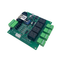 Modul IO Jaringan DIN35 Ethernet 4-Channel Inputs 4-Channel Relay Output Papan Modul IO Jaringan Produsen DC12V untuk Kontrol Perangkat Cerdas