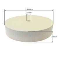 6" 8" 10" Diameter * 2" Thickness Wool Felt Polishing Wheel Jade Glass Metal Fine Buffing Mirror Finishing Bench Grinder Tool