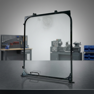 Marco de soporte para parabrisas y marco frontal de vidrio negro JIAJUE E320D para excavadora - Product Image 3