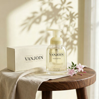 Bouteille vide en verre avec pompe à mousse 250 ml, base épaisse, pour savon liquide, bouteille à mousse personnalisée pour lavage des mains, savon corporel, désinfectant ménager