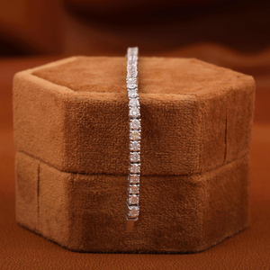 Pulsera de Eslabones Cubanos de Moissanita Brillante, Plata 925, Joyería VVS con Incrustaciones, Accesorio Personalizado para Hombres y Mujeres - Product Image 3