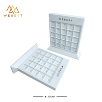 Support à bijoux en cuir blanc Webest, présentoir pour pendentifs