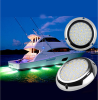 Lampe de navigation sous-marine LED IP68 316L RGB 35W 12V, lumière de piscine/marin, lumière de récif corallien, éclairage sous-marin marin, accessoires de bateau