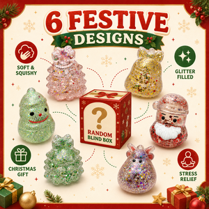 Caja Sorpresa Navideña de Juguetes Sensoriales Blandos con Purpurina, Juguete Antiestrés Suave para Apretar, Regalo de Navidad para el Calentador de Calcetines - Product Image 6