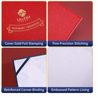 Porte-certificats texturés avec logo personnalisé, dossiers de diplôme, pochettes pour documents de remise de diplôme pour les écoles et les entreprises