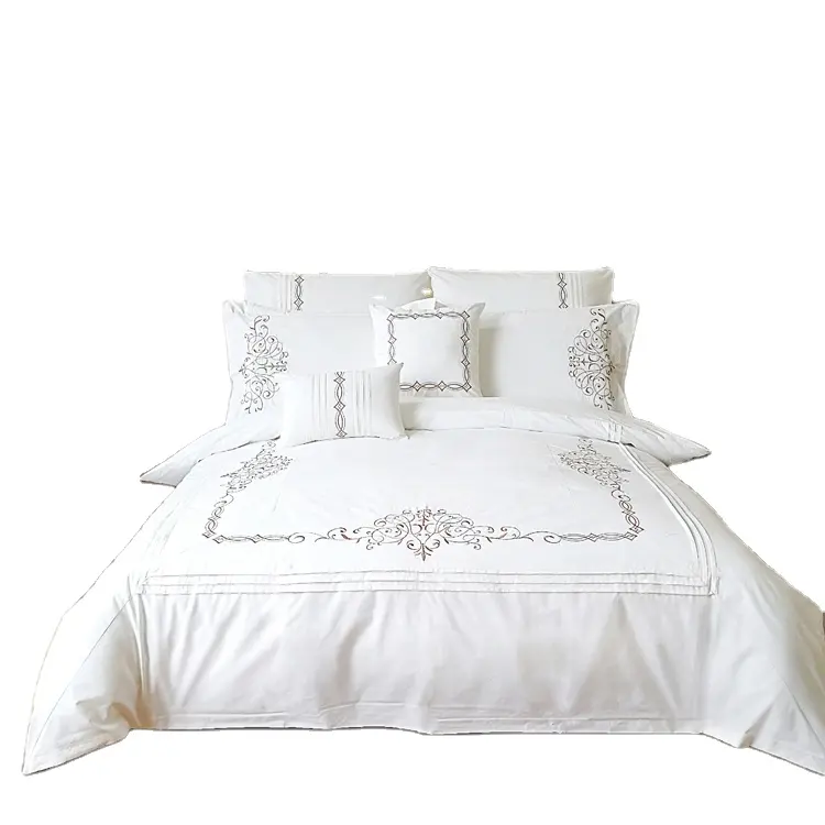 Bán Buôn Và OEM 3 Cái Bedding Set Luxury Thêu Thiết Kế Quilt Cover