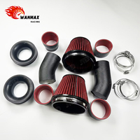 Wanmax High Flow Aluminum Boost Pipes Cold Air Filter Intake System Kit Pipe Fit for BMW M5 F90