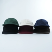Casquette 5 panneaux personnalisable avec logo, design et couleurs combinées, casquette de baseball non structurée pour toutes les saisons, casquette en coton 5 panneaux