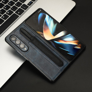 เคสโทรศัพท์มือถือหนัง PU กันกระแทกพร้อมช่องใส่ปากกา,สำหรับ Samsung <span class=keywords><strong>Galaxy</strong></span> <span class=keywords><strong>Z</strong></span> Fold 3 4ปี<span class=keywords><strong>2022</strong></span> - Product Image 3