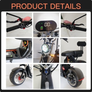 Venta Directa de Fábrica, Scooter Eléctrico con Neumáticos Anchos, 1000W, 32km/h, Distancia Entre Ejes de 1300mm, Gran Éxito de Ventas en Brasil - Product Image 5