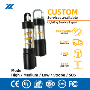 Linterna LED Pequeña XINYIN, Recargable por USB, de Bolsillo, Táctica, <span class=keywords><strong>con</strong></span> LED COB - Product Image 1