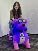 À la mode Scan Code contrôlé vélo électrique coup bulle chiot chien dessin animé Animal modèle équitation Machine pour parcs d'attractions