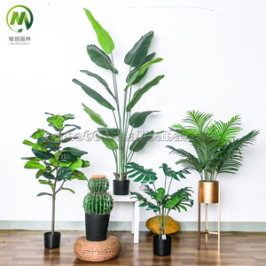 Plantes vertes artificielles de styles variés : Bananiers <span class=keywords><strong>en</strong></span> plastique, Palmiers Areca, <span class=keywords><strong>pour</strong></span> l'aménagement paysager - Product Image 3