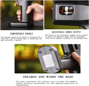 USB Vapor Aroma Smoking Maker Sabor <span class=keywords><strong>Blaster</strong></span> Kit de pistola de burbujas ahumadas para barra de cócteles - Product Image 6