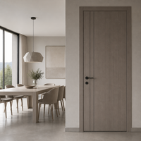 Ensemble complet de portes intérieures en bois avec cadre, portes intérieures design en MDF + portes coulissantes avec cadre en bois massif