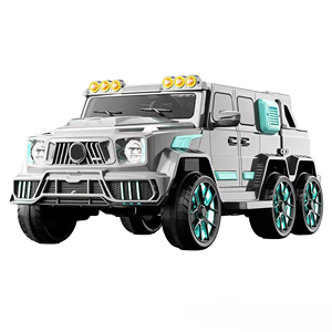 Nouvelle conception, vente chaude, voiture électrique pour enfants avec six roues et lumières LED, musique, adaptée à deux personnes, pour garçons et filles - Product Image 4