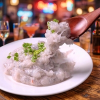 Pâte de crevettes hachées riche en protéines (95 % min.), pâte de crevettes surgelée de qualité supérieure avec texture onctueuse pour dim sum et hotpot gastronomiques