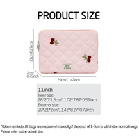 Housse de tablette rembourrée de 11 pouces pour iPad Pro 11, Samsung Galaxy Tab A9+, Lenovo, HP, Huawei, sac de tablette portable matelassé mignon