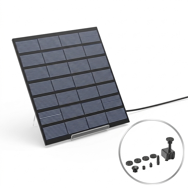 4W Solar Panel for Water Fountain Pump Waterproof PET Laminated Solar Module for Garden Pond Bird Bath Solar Panels ODM Factory