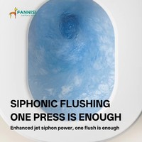 Nouvelle toilette monobloc en céramique avec siphon, cuvette allongée, bidet à capteur intelligent pour la maison