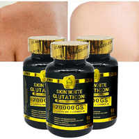 Booster l'immunité lisse raffermissant Capsule pour la peau efficace contre l'acné Anti-rides 20000Gs Capsules blanchissantes au glutathion