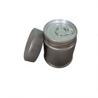Boîtes en métal rondes scellées pour thé matcha avec couvercle à vis et logo personnalisé