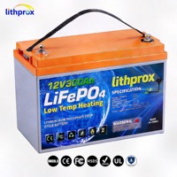 Batterie LiFePO4 à décharge profonde pour voiturette de golf 12V 300AH Grade A Van Life 6K Cycles BMS intelligent RS485 Terminal M8 CE RoHS IP67 OEM ODM