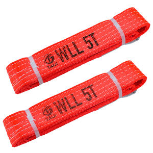 高強度ポリエステルWll 5トン6:1平らな目織りR平らな織りの持ち上げと取り扱いウェビングスリング - Product Image 4