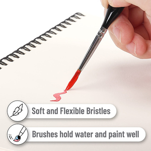 Pinceaux de précision BOMEIJIA pour peinture fine, kit de pinceaux miniatures pour peinture acrylique, aquarelle, huile, <span class=keywords><strong>visage</strong></span>, ongles, modèles réduits. - Product Image 3