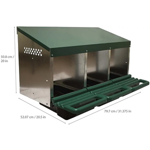 Caja de puesta de <span class=keywords><strong>huevos</strong></span> de 3 compartimentos Caja de puesta de <span class=keywords><strong>huevos</strong></span> fácil de limpiar para gallinas - Product Image 4