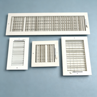 Diffuseur d'air réglable en fer de haute qualité 6*6 8*4 10*6 12*6 18*6 24*6, grille de ventilation pour climatiseur, couvercle d'aération refermable