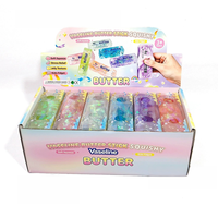Jouet Squishy en forme de bâton de beurre et de ruban de Noël, ultra-transparent, fait main, à remontée lente, anti-stress, cadeau