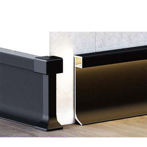 YL nouvelle plinthe en aluminium lumineuse en or avec lumière LED plinthes murales plinthes garniture - Product Image 5