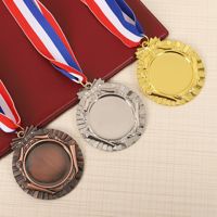 Médailles personnalisées Football Run Taekwondo Gymnastique Football Prix Métal Or Ruban Sport Trophées et Médailles vierges