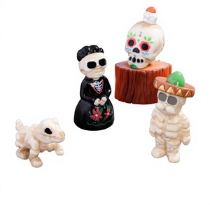 Figuras en miniatura de halloween para niños, figuras de halloween en miniatura, animales de calabaza, 3d flotador, decoración de fantasma, pequeños personajes de juguete - Product Image 1
