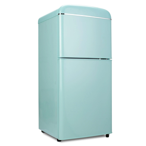 2023 Hertzel Mini Retro tasarım buzdolabı çift kapı 2.1 <span class=keywords><strong>Cu</strong></span>.<span class=keywords><strong>FT</strong></span> (58L) yukarı dondurucu aşağı ev için buzdolabında - Product Image 4