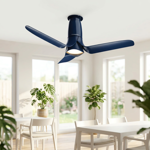 Ventilateur de plafond sans lumière, 3 pales en alliage d'aluminium noir, moteur 220V/380V silencieux, télécommande, 36 pouces, prêt à être expédié - Product Image 4