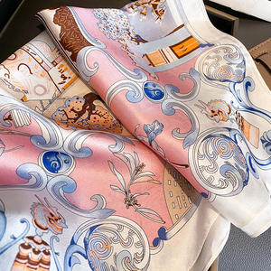 ผ้าพันคอผ้าไหมพิมพ์ลายสำหรับผู้หญิงที่พันคอผ้าเช็ดหน้าผ้าพันคอผ้าไหม<span class=keywords><strong>ทรง</strong></span>สี่เหลี่ยม100% ขนาด12มม. แฟชั่นฤดูร้อน - Product Image 5